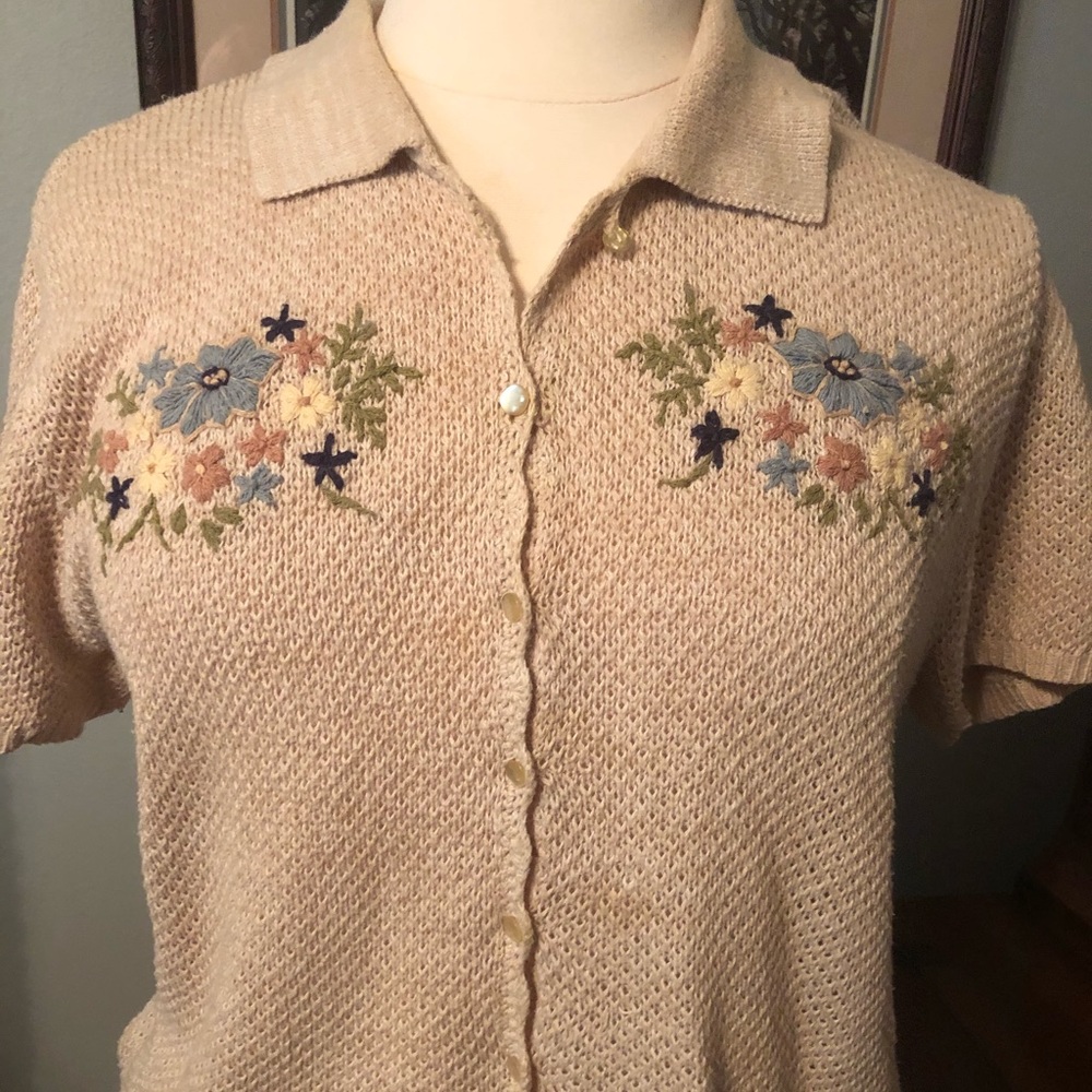 Cute embroidered sweater